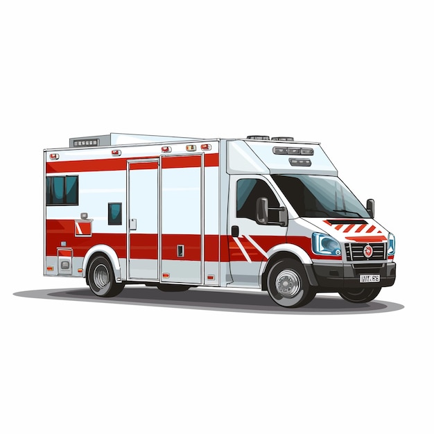 Vetor ambulância_vector_ilustrado