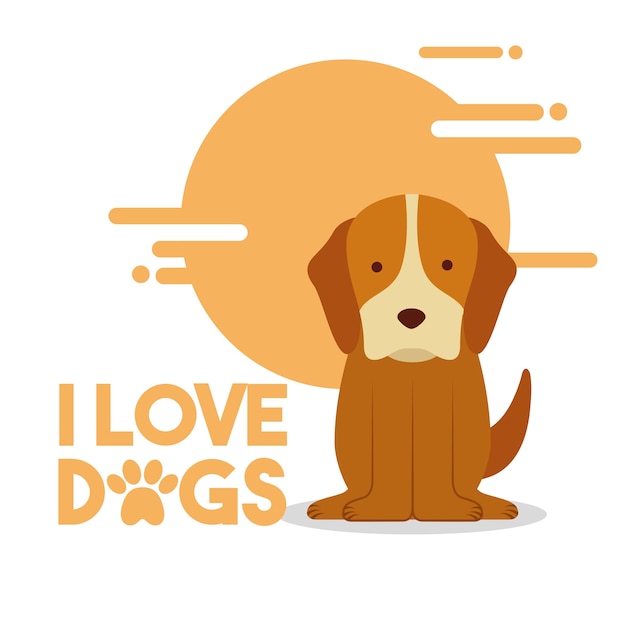 amor cão sentado animal doméstico