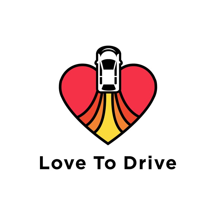 Amor para dirigir logotipo