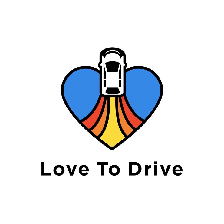 Amor para dirigir logotipo