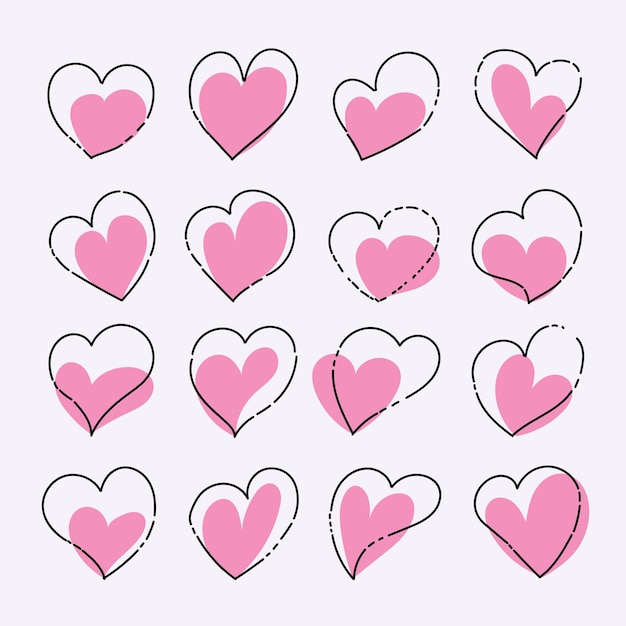 Amor, sinal, símbolo, ícone, fundo, desenho, vetorial, ilustração