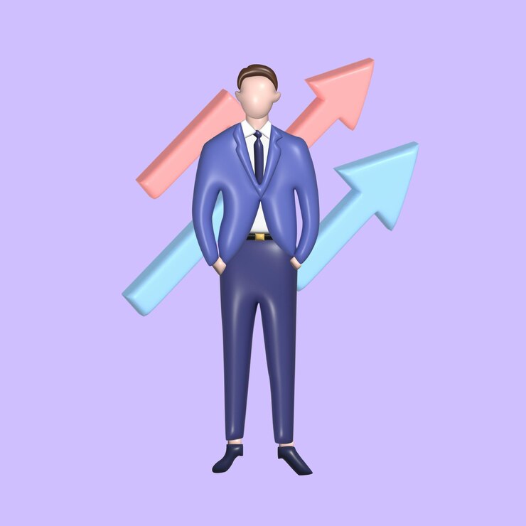 Vetor analisando planejamento orçamento pessoal investindo em gráfico gestão financeira objeto 3d realista