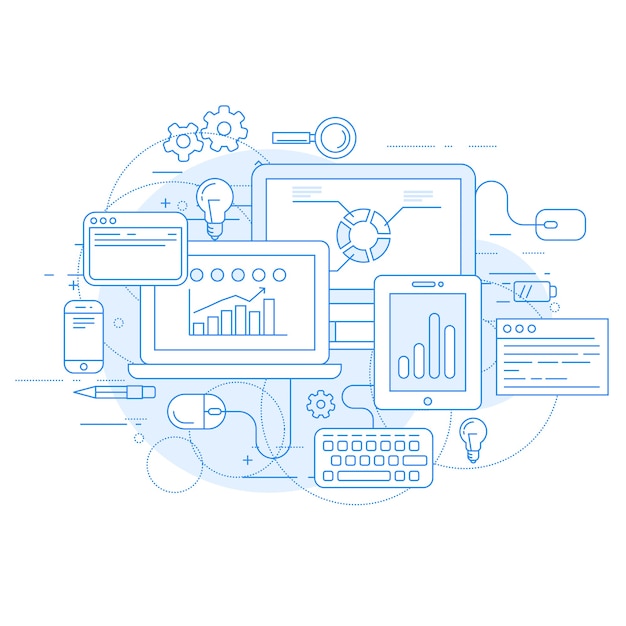 Análise de sites e ferramentas de marketing online - estatísticas de dados