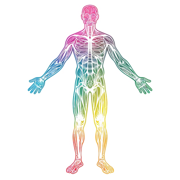 Anatomia Do Corpo Humano Vetor Premium