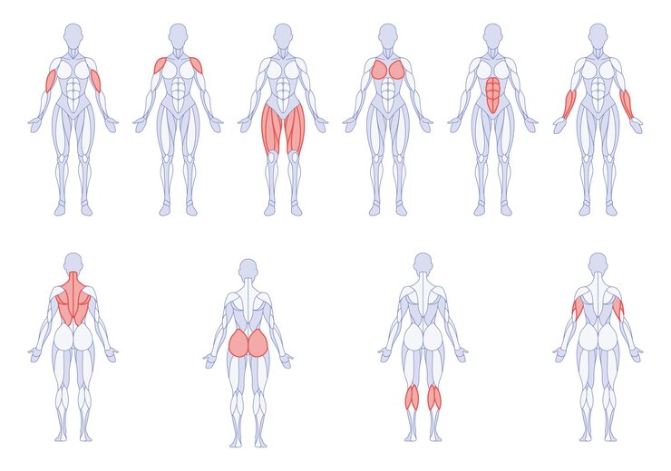 Vetor anatomia feminina