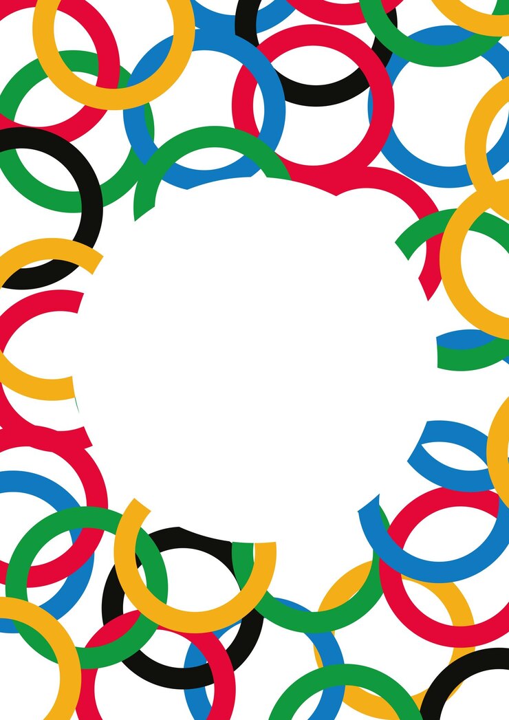 Vetor anéis circulares de cores brilhantes desenho de fundo minimalista abstrato