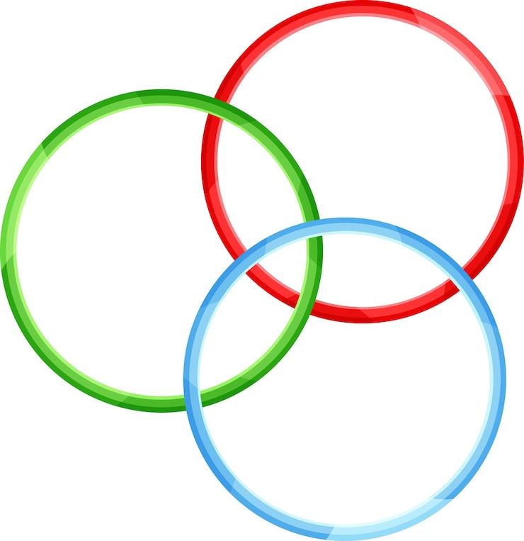 Vetor anéis de ginástica de ilustração vetorial anéis de malabarismo acessórios de circo doodle de equipamento de circo