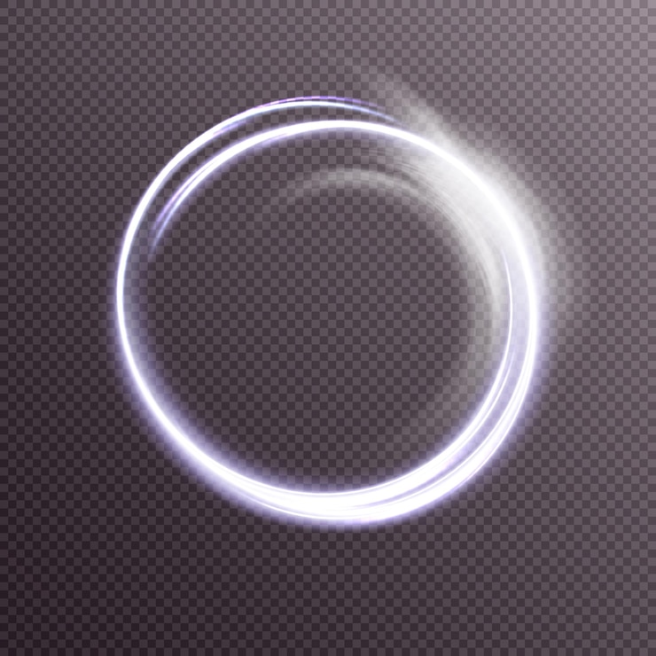 Vetor anel brilhante brilhante. moldura de néon brilhante brilhante feita de raios brilhantes brilhantes. vetor png