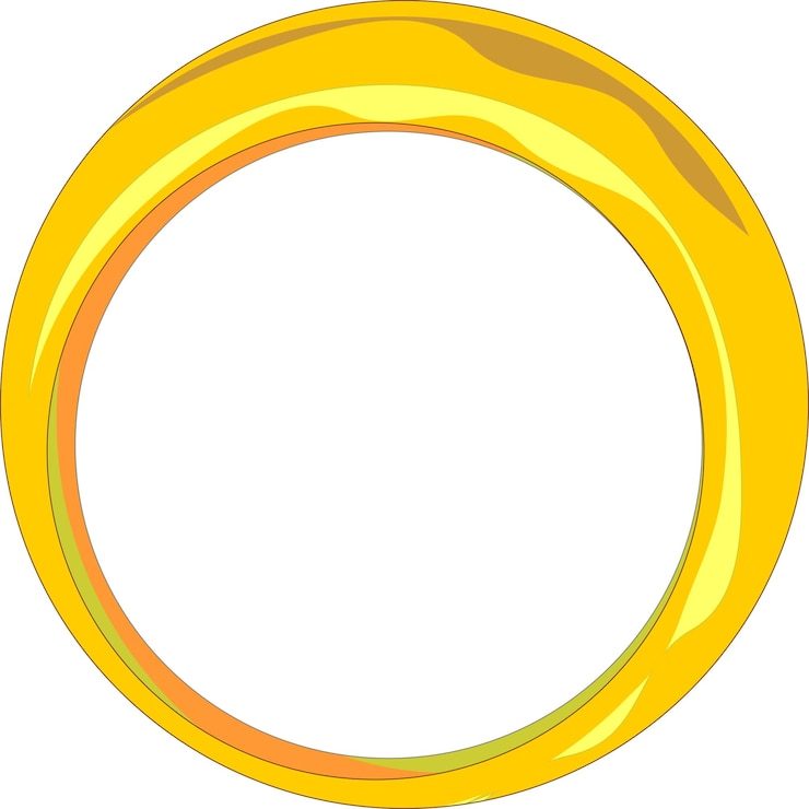 Vetor anel de ouro