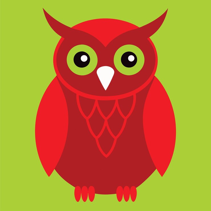 Vetor animais conceito coruja em png vector ilustração desenho abstrato geométrico