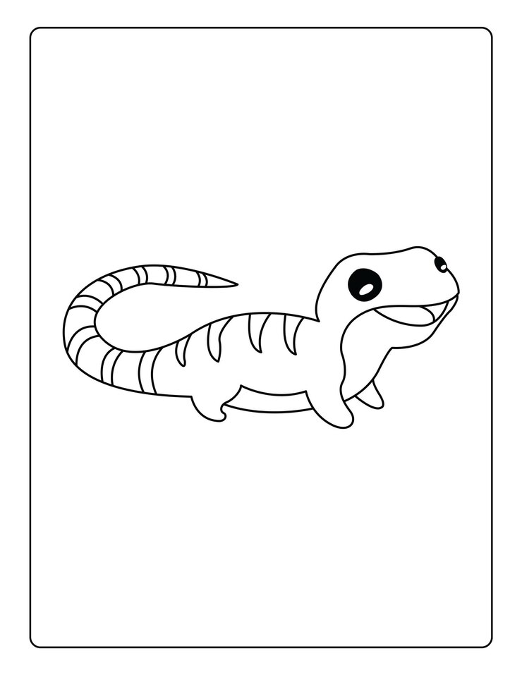 Vetor animais para colorir para crianças com animais fofos planilha de atividade em preto e branco