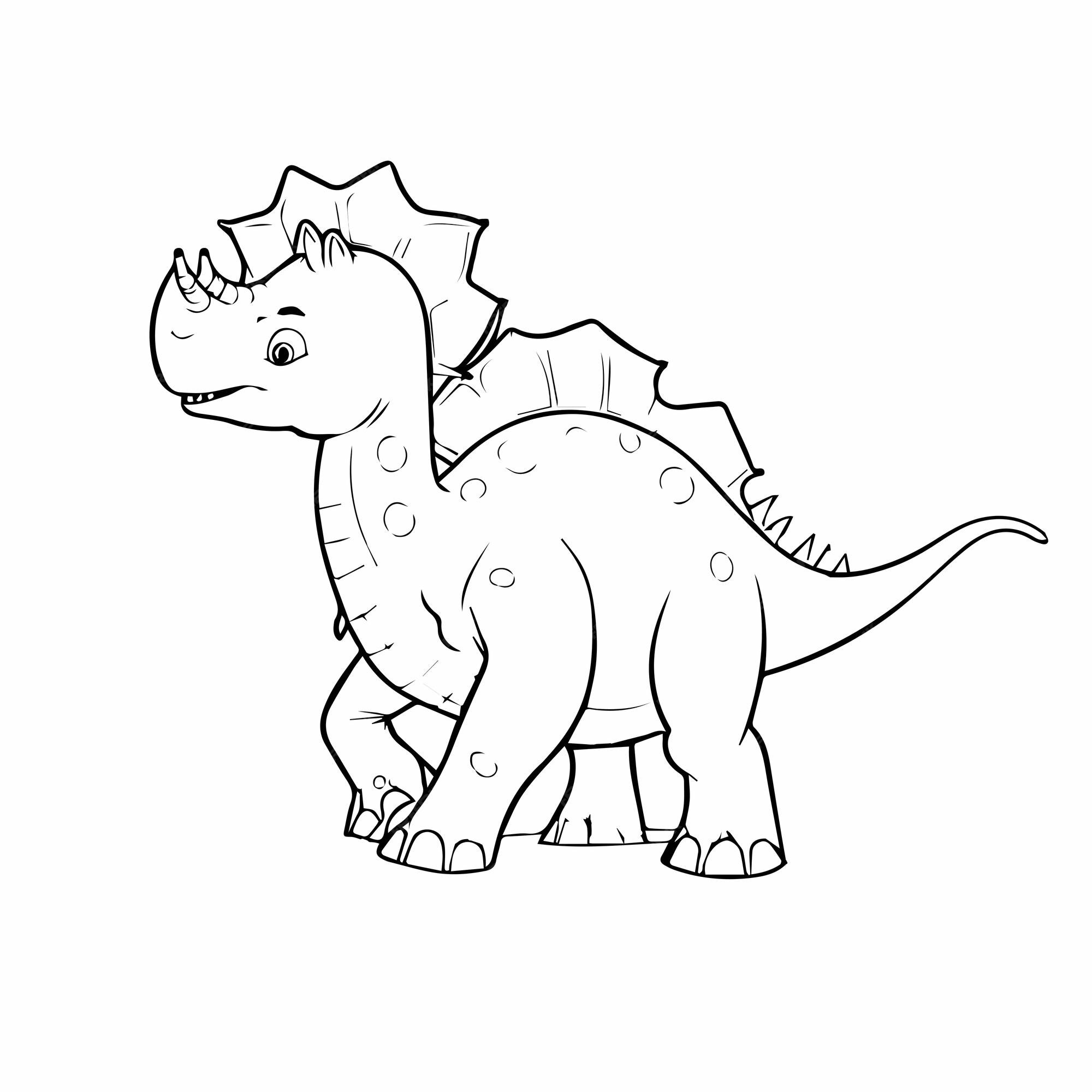 Desenho de Dinossauro Anquilossauro para colorir