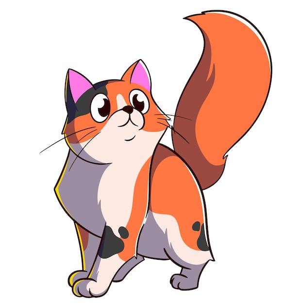 animal de desenho animado gato