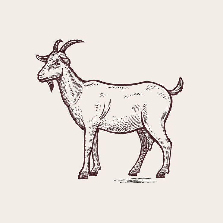 Animal de fazenda de cabra
