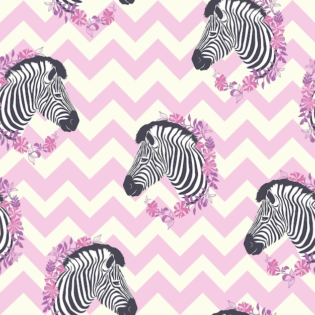 Animal de ilustração de padrão zebra