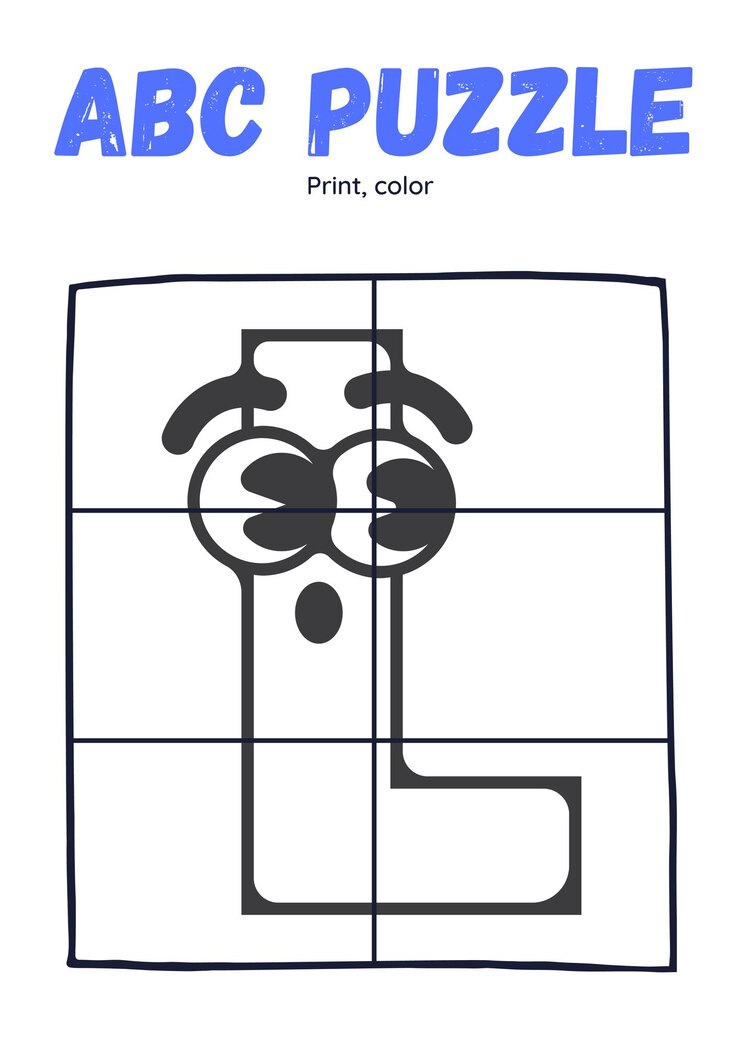 Vetor animal do alfabeto para colorir com palavra desenhada à mão letra animal desenho animado