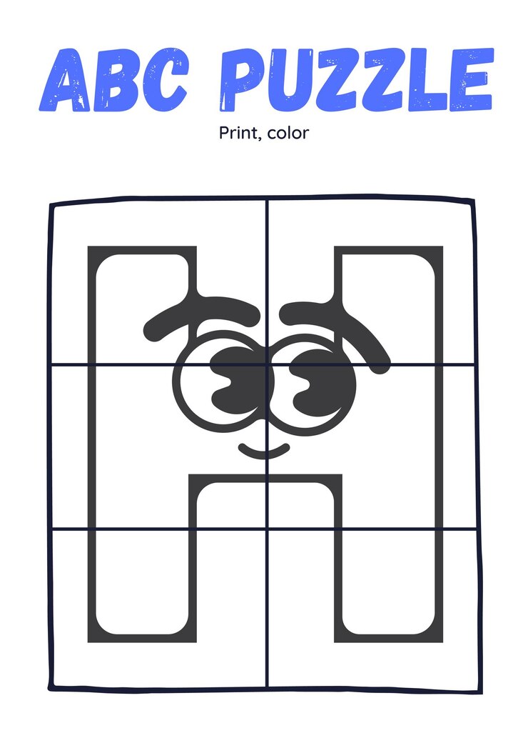 Vetor animal do alfabeto para colorir com palavra desenhada à mão letra animal desenho animado