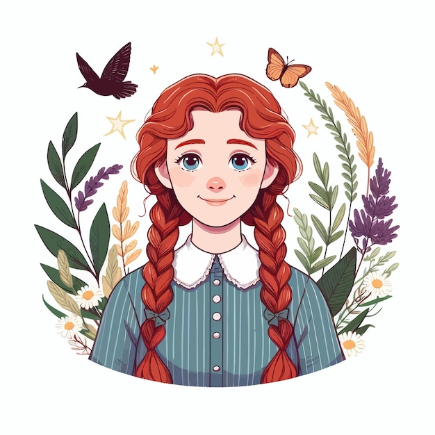 Vetor anne de green gables