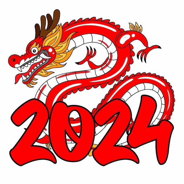 Ano do dragão 2024 feliz ano novo chinês