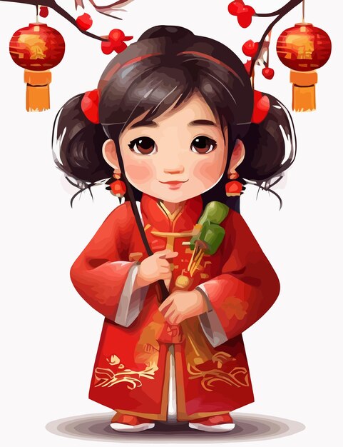 Vetor ano novo chinês