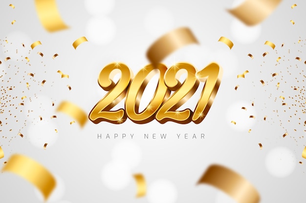 Ano novo dourado de 2021