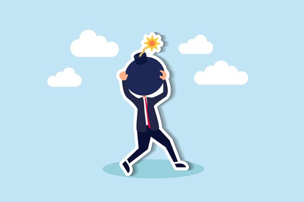 Ansiedade, estresse ou raiva, emoção, problema mental ou depressão, exaustão ou excesso de trabalho