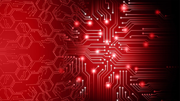 antecedentes do conceito de tecnologia do futuro do circuito cibernético