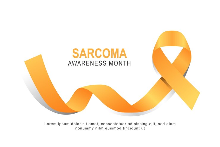 Vetor antecedentes do mês de conscientização sobre o sarcoma