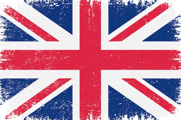 Antiga bandeira britânica vintage