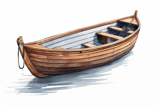 Antigo navio ou barco bonito com velas ilustração vetorial