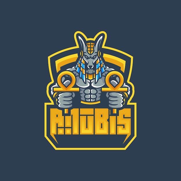 Anubis mascot esport logo