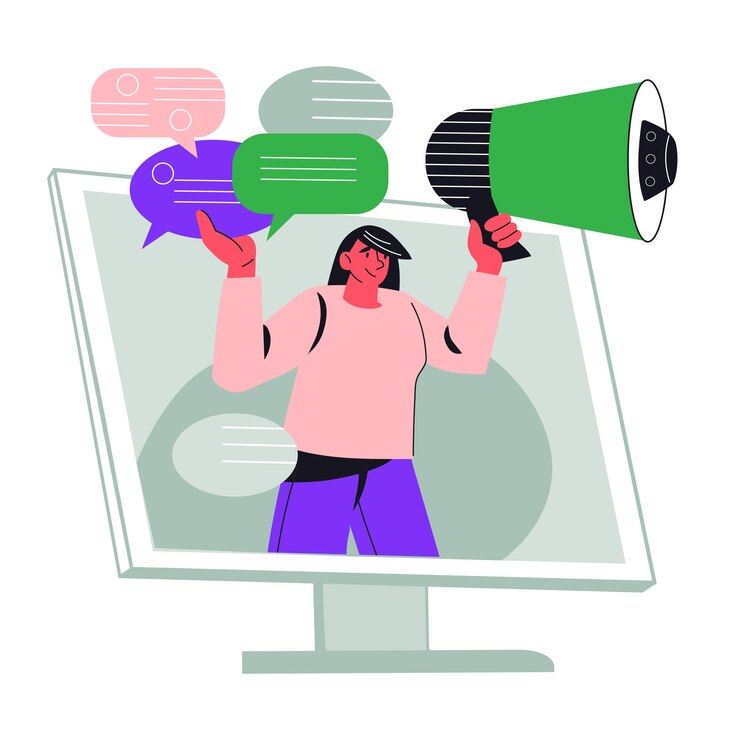 Vetor anúncio de mídia social e banner de marketing digital de promoção vetor plano isolado