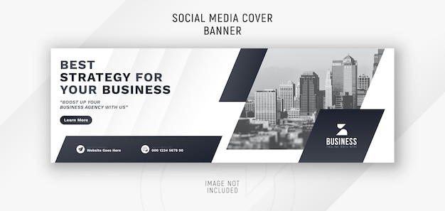 Vetor anúncio de negócios modernos capa de mídia social design minimalista de anúncio de banner da web