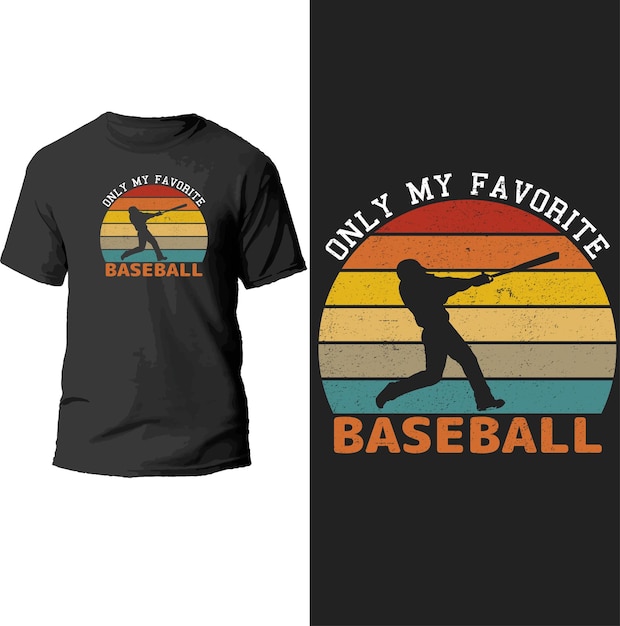 Apenas o meu design favorito de camiseta de beisebol.