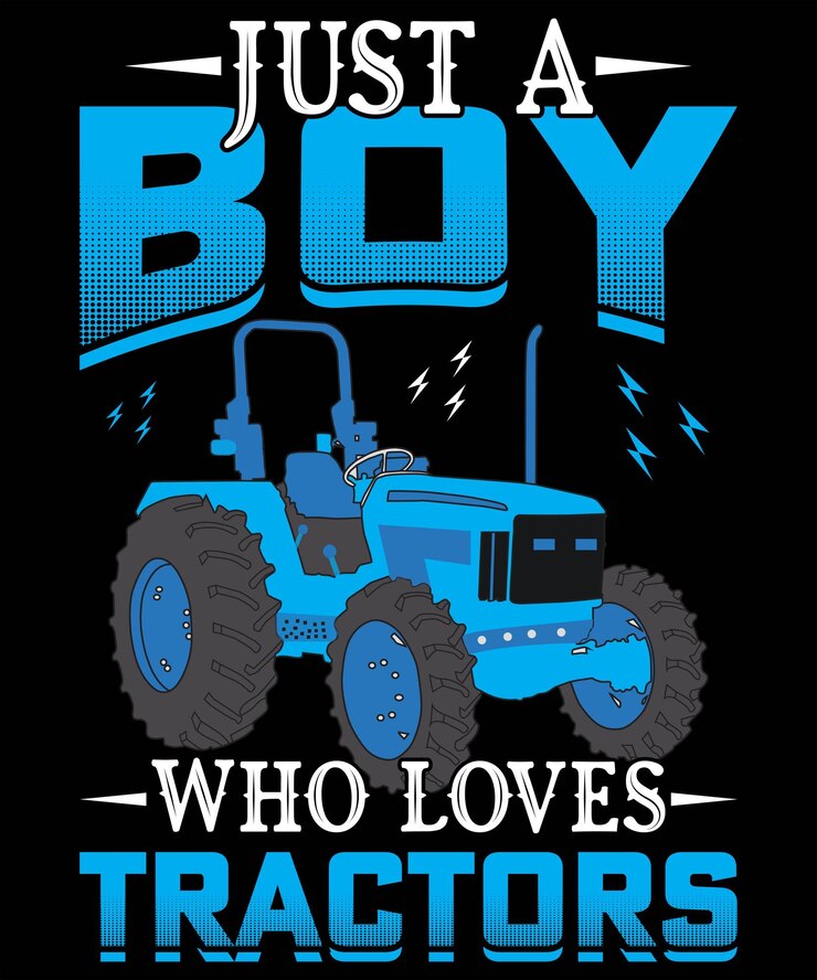 APENAS UM GAROTO QUE AMA DESIGN DE TRATOR PARA AMANTE DE AGRICULTURA