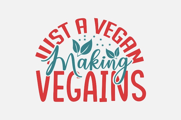 apenas uma tipografia vegana fazendo vegan