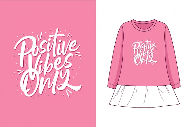 Apenas vibrações positivas - t-shirt gráfico