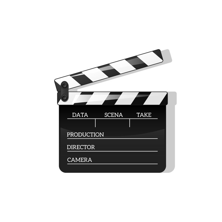 Vetor aplauso preto abrir elemento de objeto preto para fazer filmes