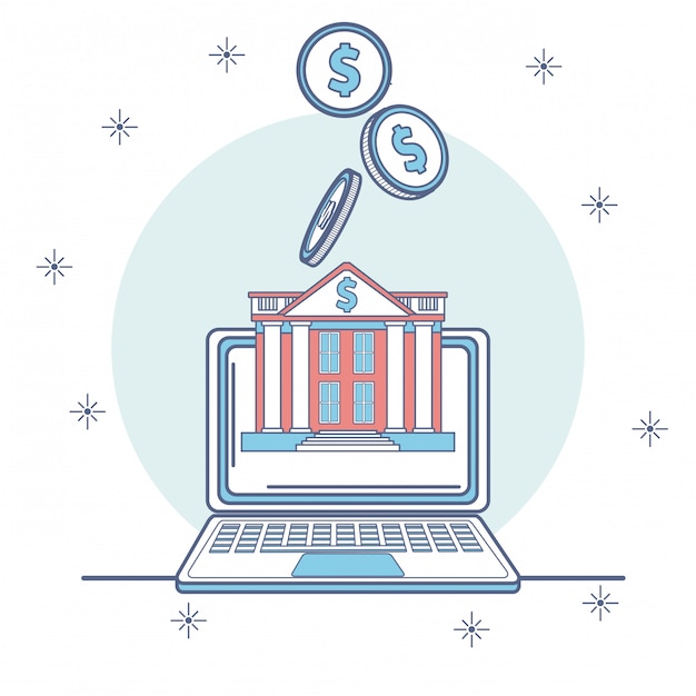 Aplicativo bancário on-line do smartphone