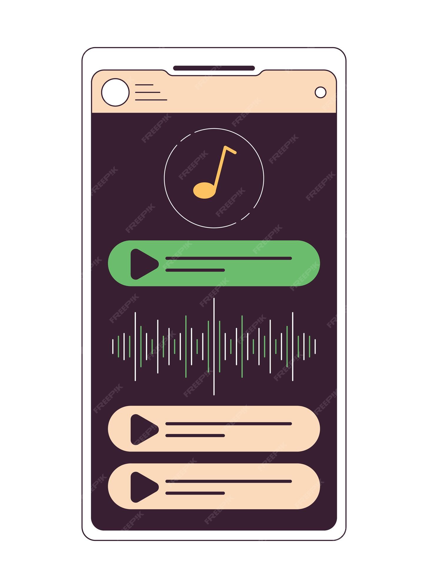 Música No Telefone Celular, Botão Do Jogo Na Tela Do Smartphone, Jogador De  Música, Tecnologia Digital, Educação Remota, Internet Ilustração do Vetor -  Ilustração de mensagem, conferência: 152618291