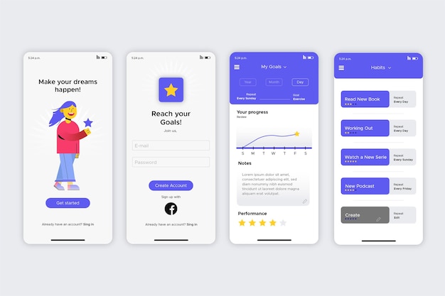 Aplicativo de rastreamento de metas e hábitos