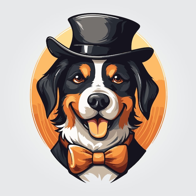Vetor appenzeller dog mascot logo para venda lobotz ltd vestor