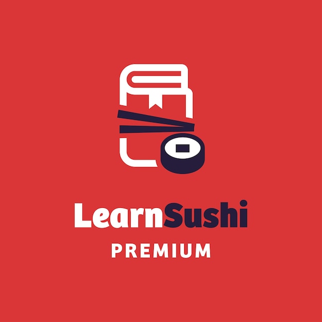 Vetor aprenda sushi logo