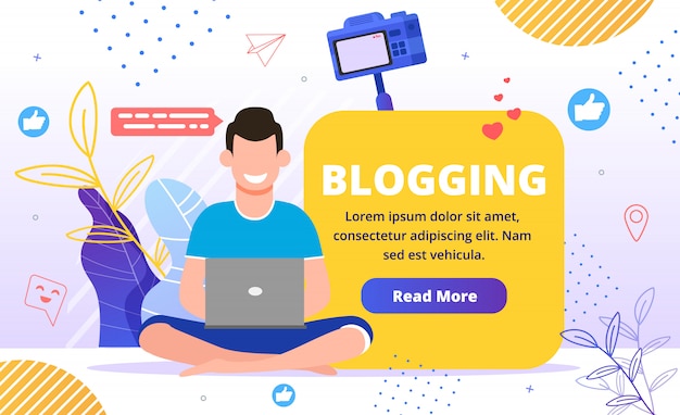 Apresentação comercial de marketing de conteúdo para blogs