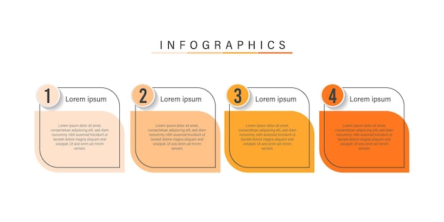 Apresentação de design de infográfico de negócios com números