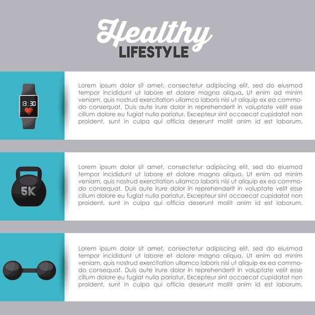 Vetor apresentação de infográfico do conceito de estilo de vida saudável