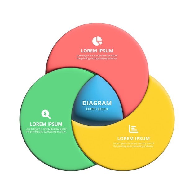 Vetor apresentação do cronograma do infográfico circular de negócios