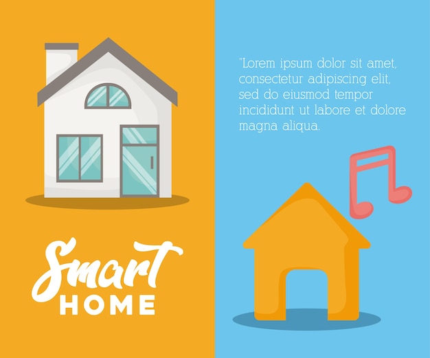 Apresentação infográfico do conceito de casa inteligente