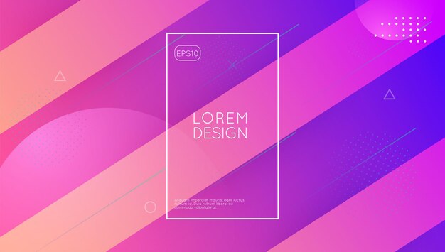 Apresentação Líquido Página de Aterrissagem Cor Design Digital Tela Formato Gradiente Faixa Futurista Onda Tecnologia Violeta Fundo gráfico Papel Móvel Lilás Liquid Design