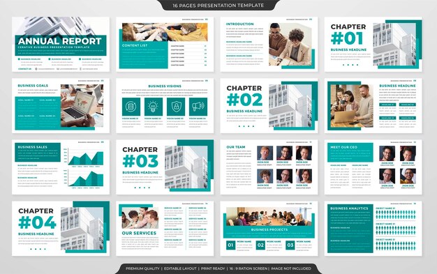 apresentação multiuso layout conceito modelo vetor premium
